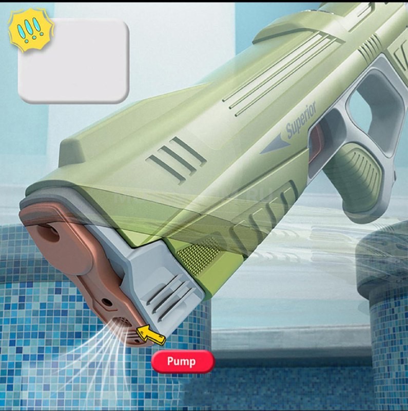 Электрический водный пистолет бластер Combat Water Gun Game Superior оптом - Фото №3