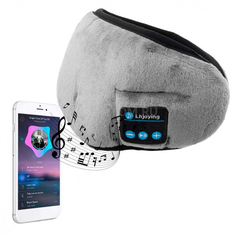 Беспроводная маска для глаз с Bluetooth наушниками Wireless Music Googgles оптом
