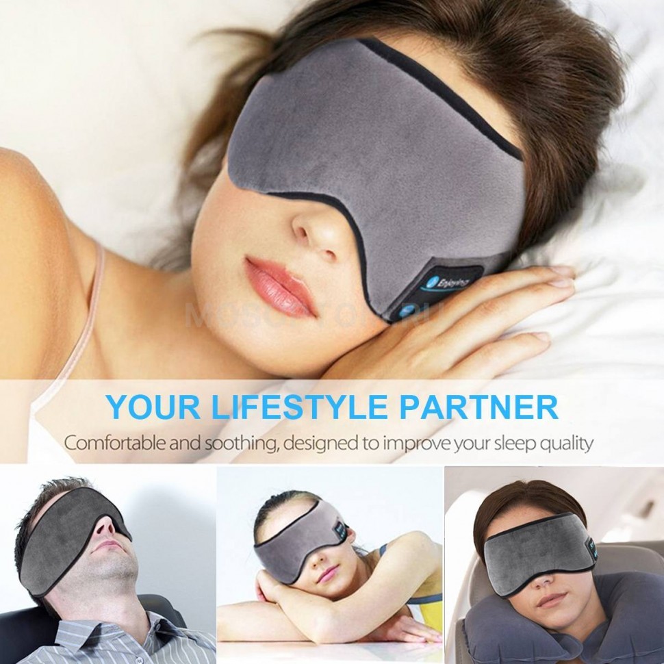 Беспроводная маска для глаз с Bluetooth наушниками Wireless Music Googgles оптом - Фото №3