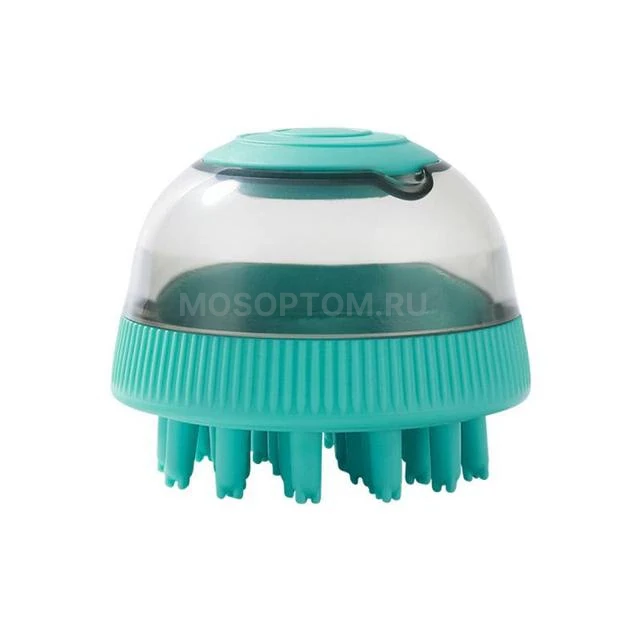 Щетка массажная для мытья животных с дозатором для шампуня Space Capsule Refillable Bath Brush оптом