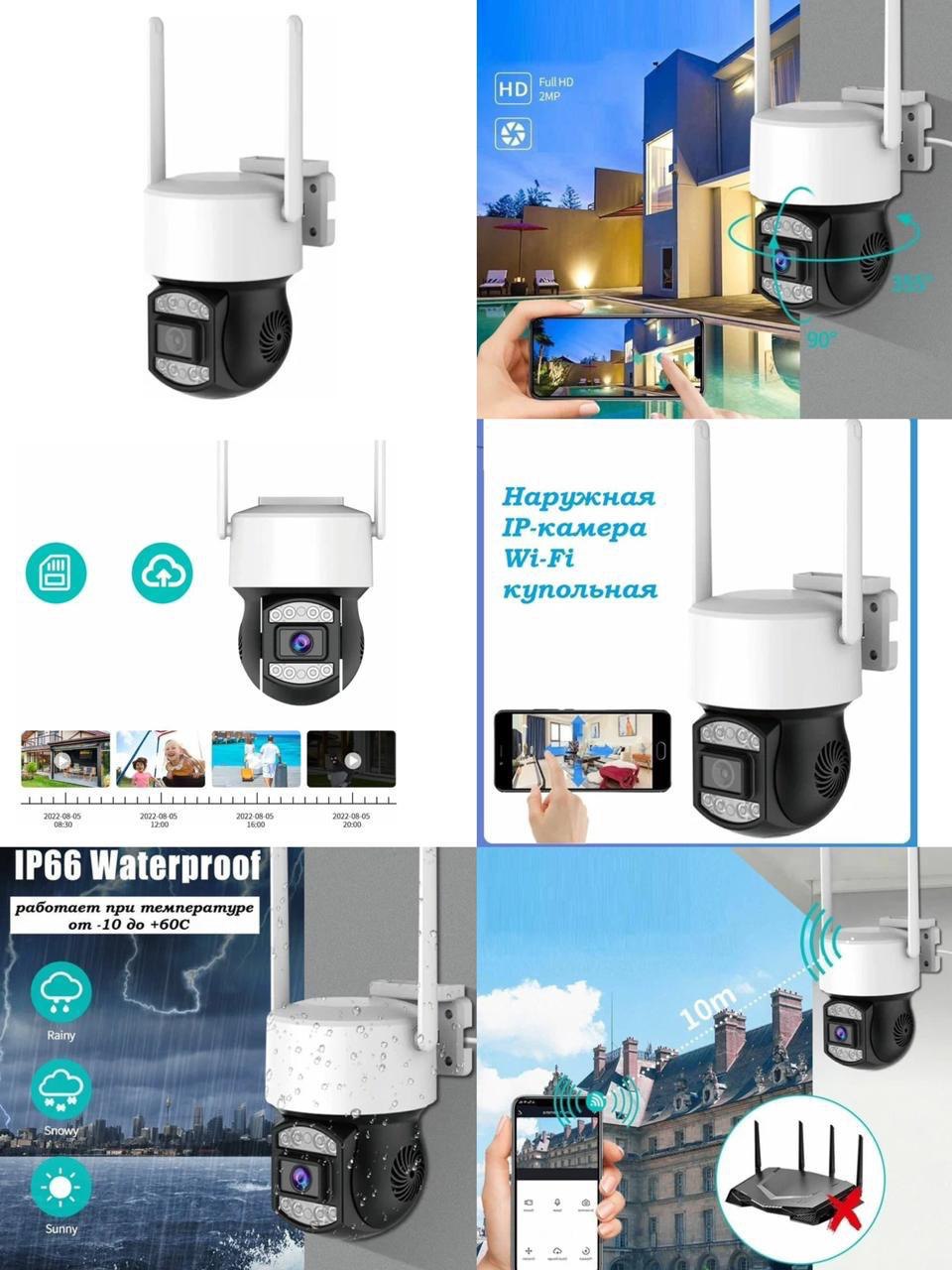 Наружная IP камера видеонаблюдения Full HD 1080p IP66 оптом - Фото №2