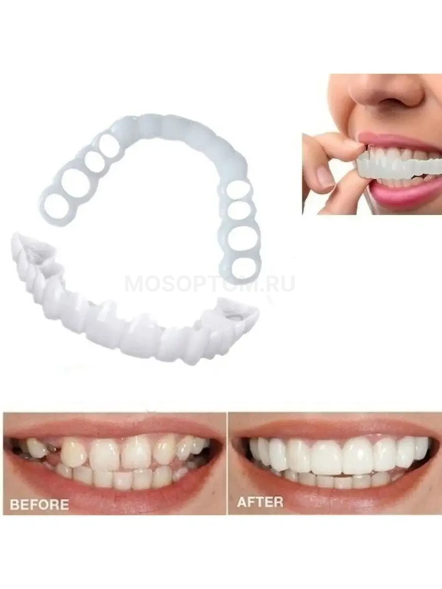 Накладные виниры для зубов с универсальным размером Crystal Veneers оптом - Фото №3