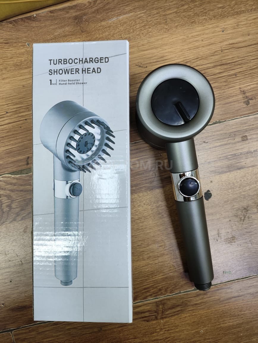 Массажная душевая лейка с режимами и фильтром Turbocharged Shower Head оптом - Фото №4