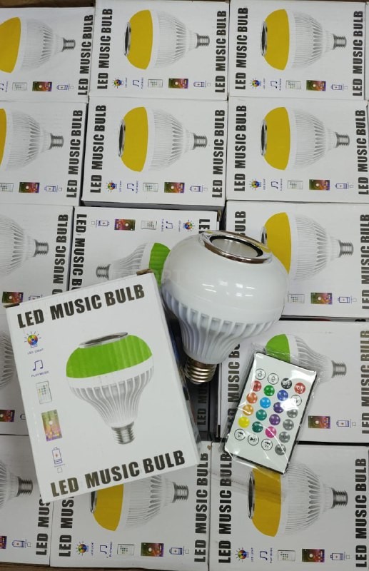 Умная светодиодная музыкальная лампа с пультом Led Music Bulb 7Вт E27 оптом - Фото №10
