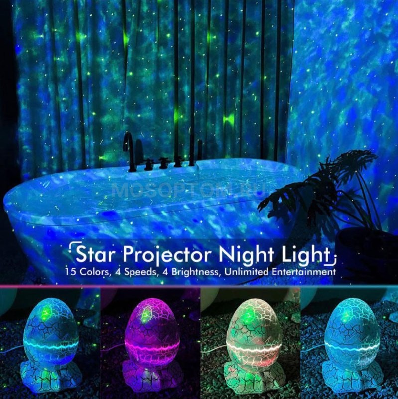 Детский музыкальный ночник-проектор звездного неба Galaxy Nightlight Projector оптом - Фото №5