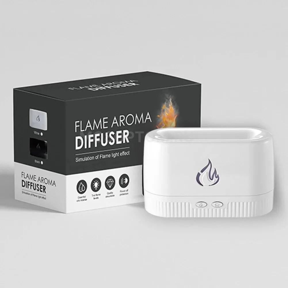 Увлажнитель воздуха, аромадиффузор с имитацией пламени Flame Aroma Diffuser оптом - Фото №4