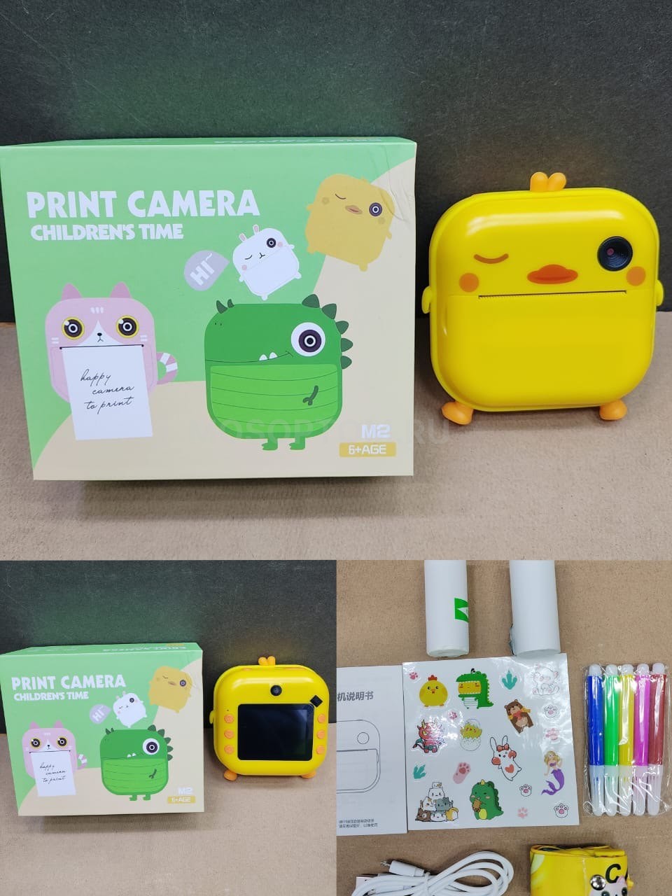 Детский фотоаппарат с мгновенной печатью фото Print Camera Childrens Time M2 оптом - Фото №5