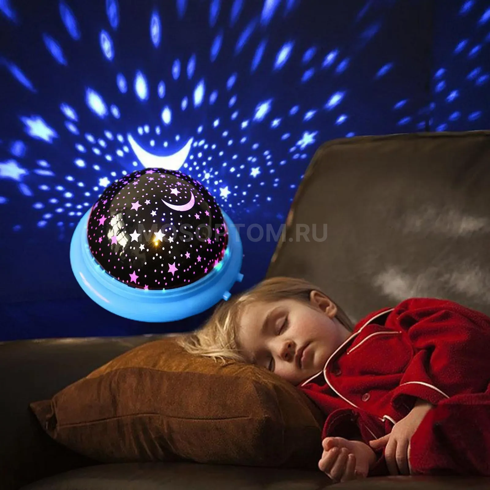 Звездный проектор, светильник Звездное небо, вращающийся проекционный ночник оптом - Фото №4