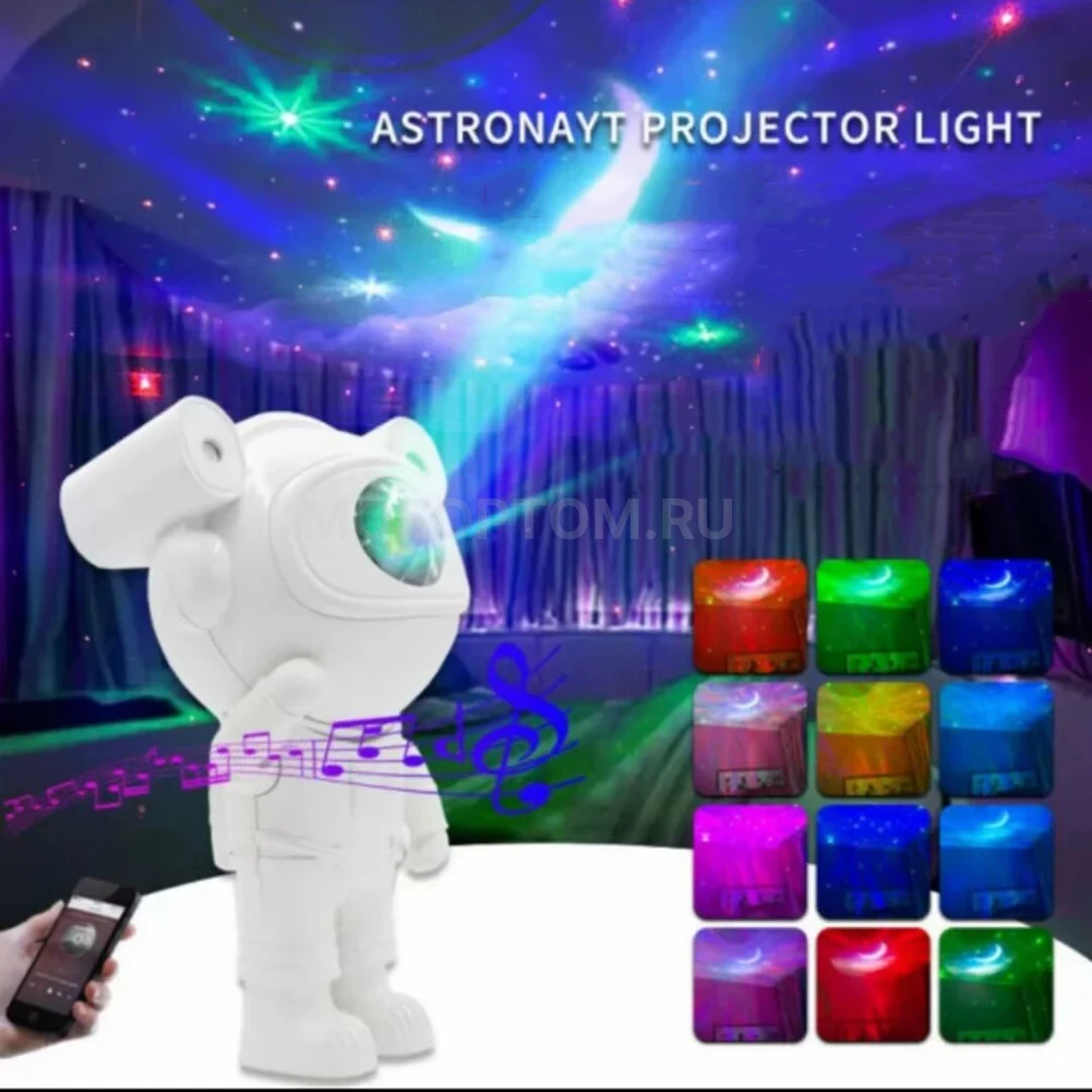 Лазерный проектор-ночник Астронавт Astronaut Projector Light оптом - Фото №5