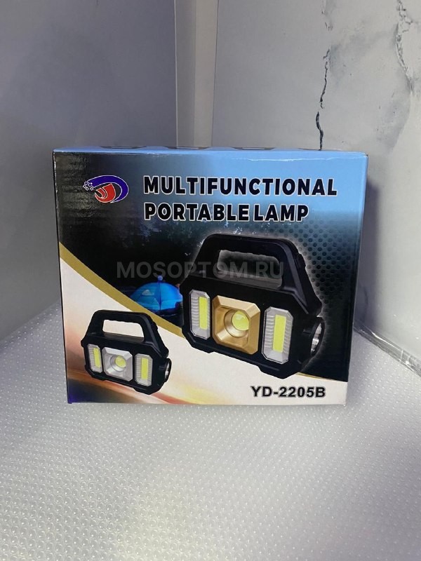Водонепроницаемый перезаряжаемый фонарь-прожектор Multifunctional Portable Lamp YD-2205B оптом - Фото №2