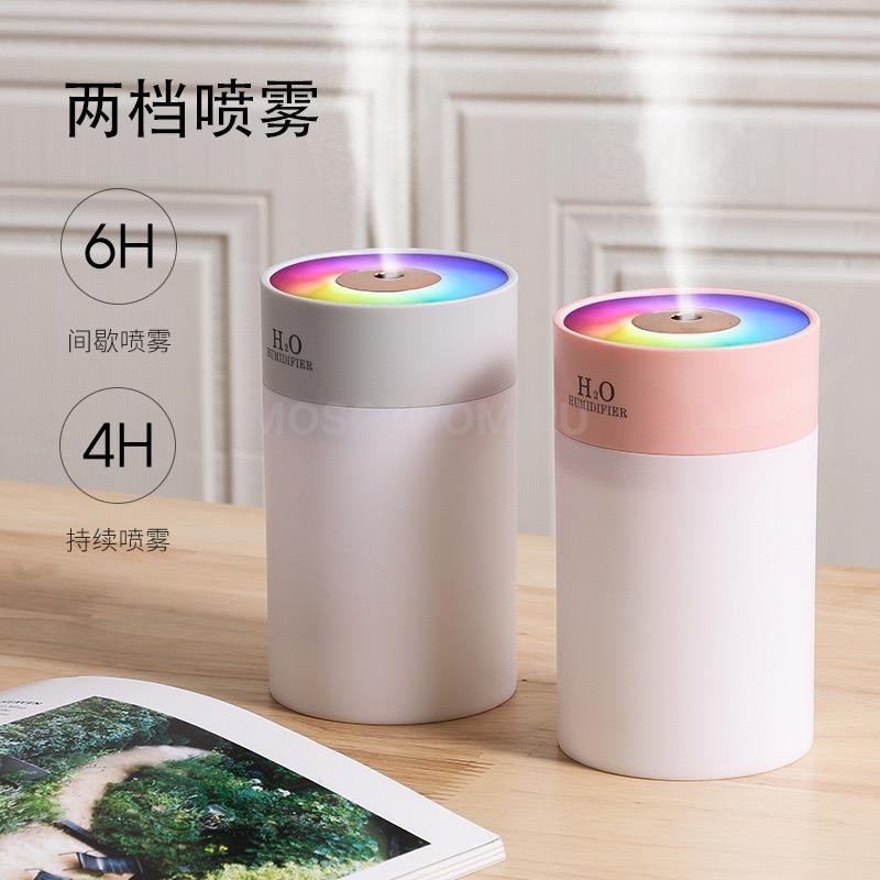 Мини увлажнитель воздуха с подсветкой USB Colorful Humidifier H2O оптом - Фото №3