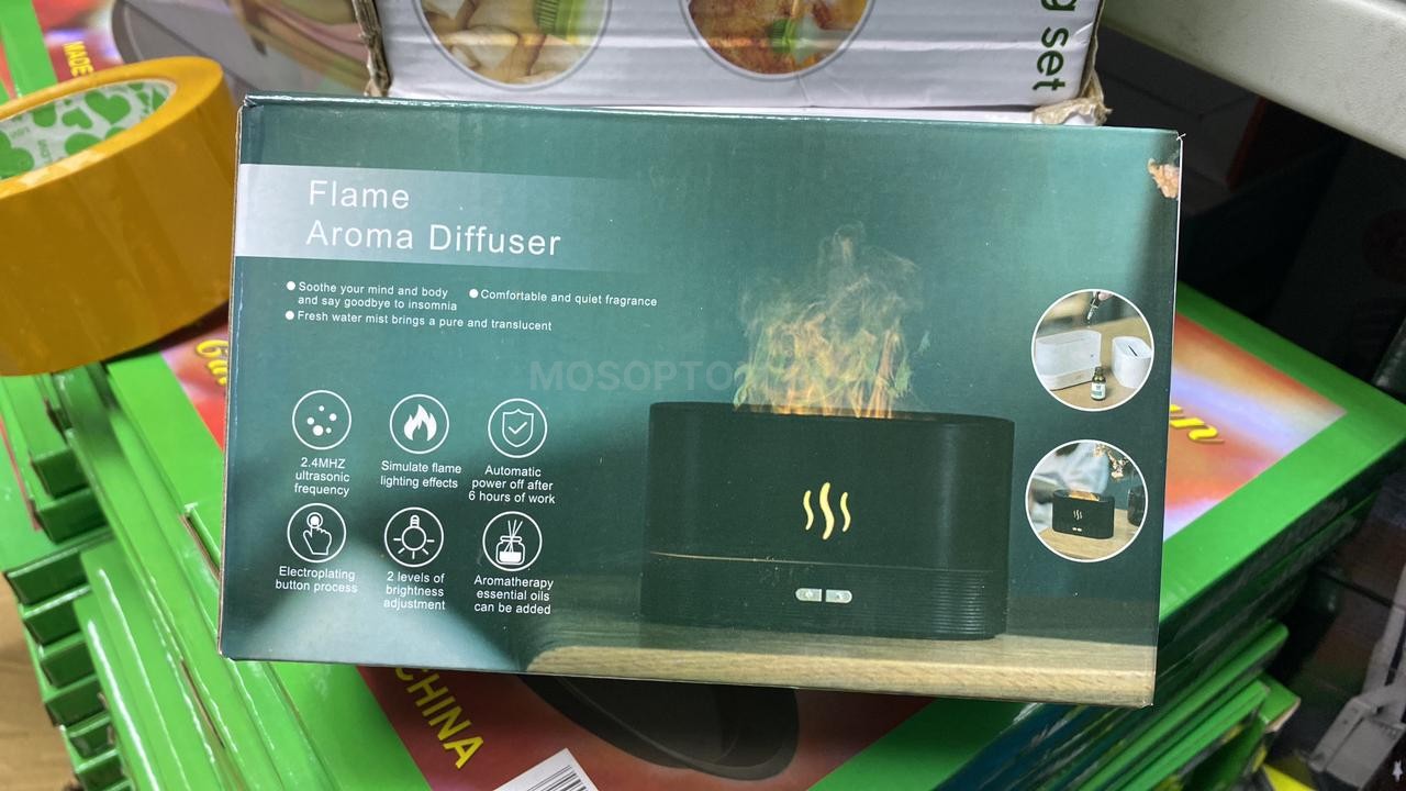 Ультразвуковой аромадиффузор с имитацией пламени Flame Aroma Diffuser оптом