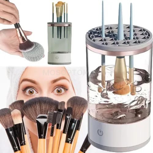 Аппарат для автоматической очистки кистей для макияжа Makeup Brush Cleaner оптом - Фото №7