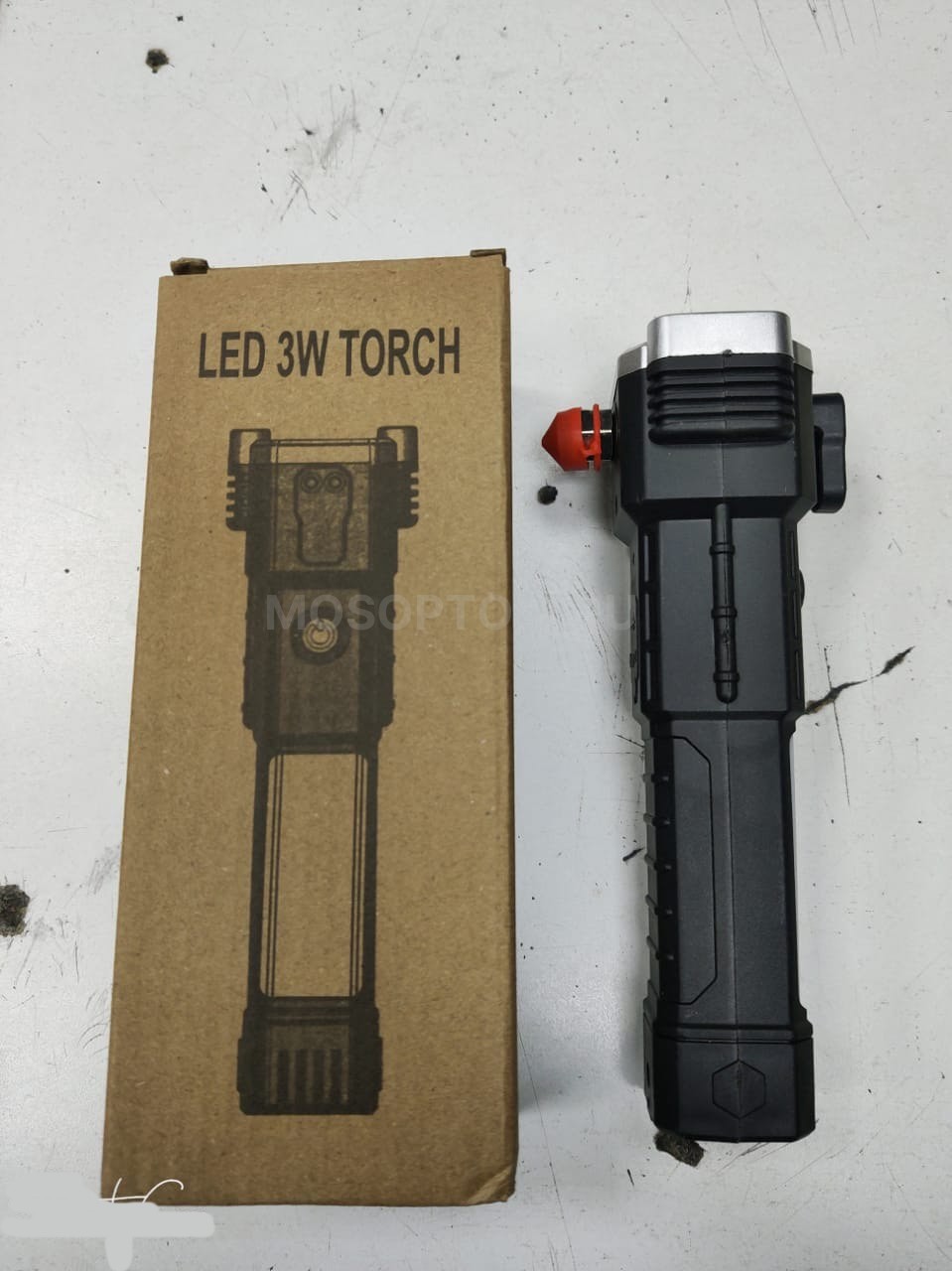Фонарь аккумуляторный светодиодный тактический LED 3W Torch оптом - Фото №2