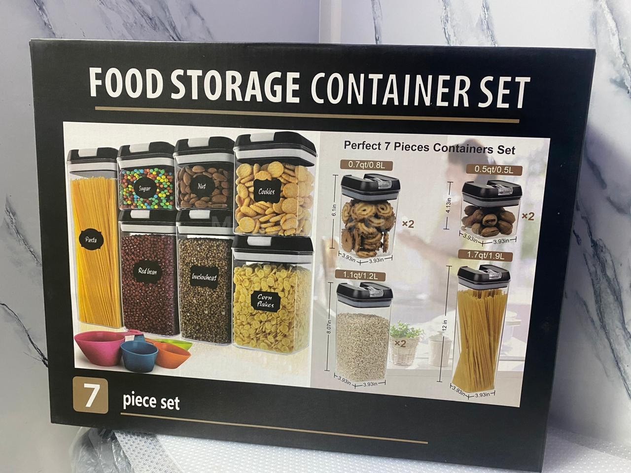 Набор контейнеров для хранения Food Storage Container Set 7 предметов оптом - Фото №5
