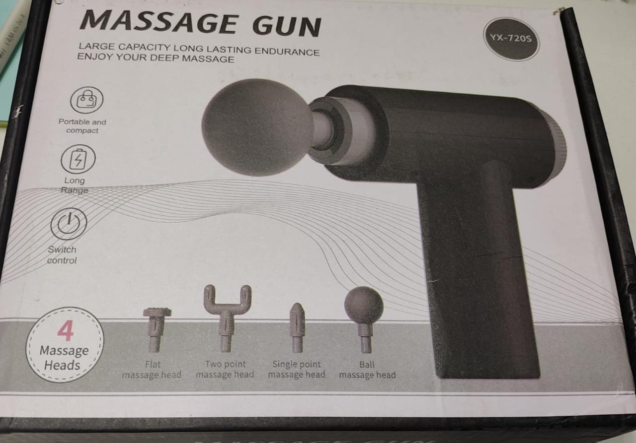 Профессиональный перкуссионный массажер-пистолет Massage Gun YX-720S оптом - Фото №2