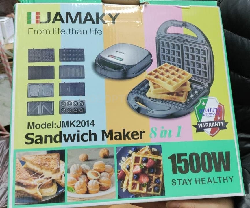 Вафельница, сэндвичница 8в1 Jamaky Sandwich Maker JMK2014 оптом - Фото №2