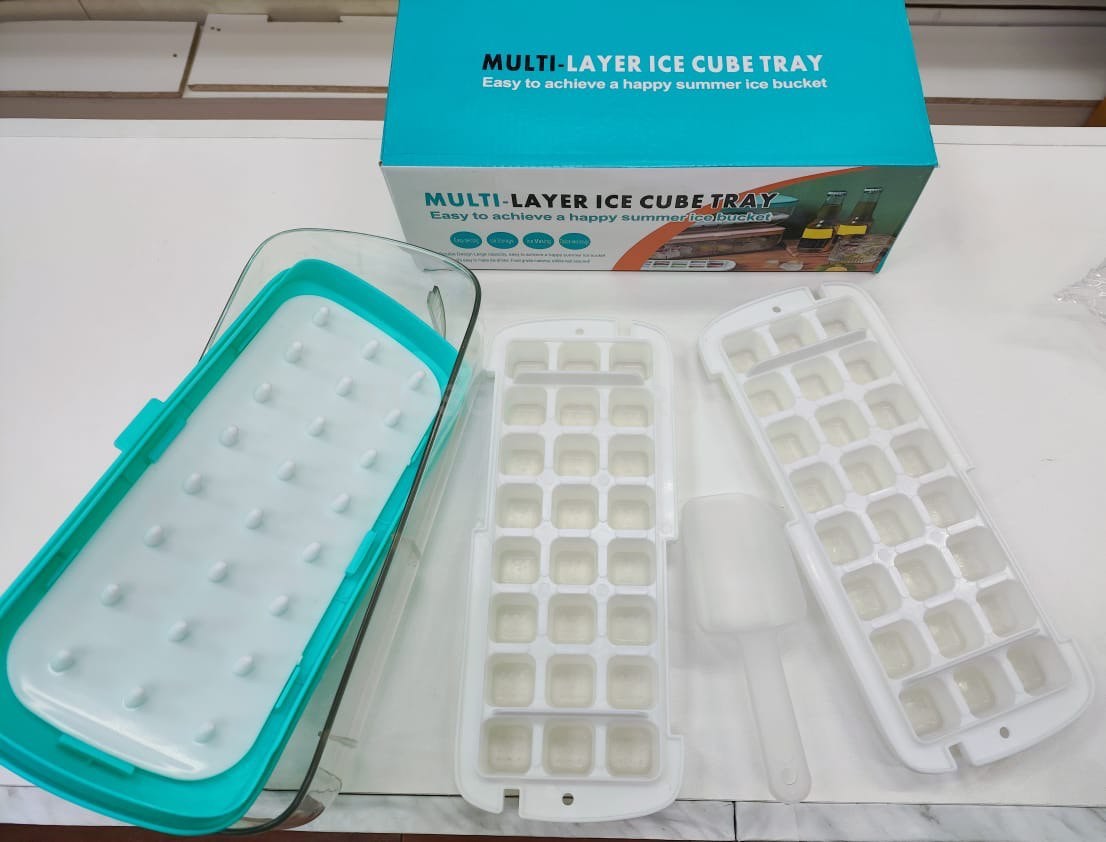 Форма для льда в контейнере с лопаткой Multi-Layer Ice Cube Tray оптом - Фото №3