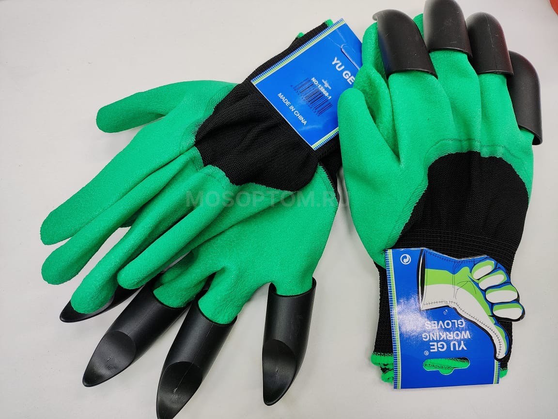 Садовые перчатки с когтями YU GE Working Gloves оптом - Фото №2