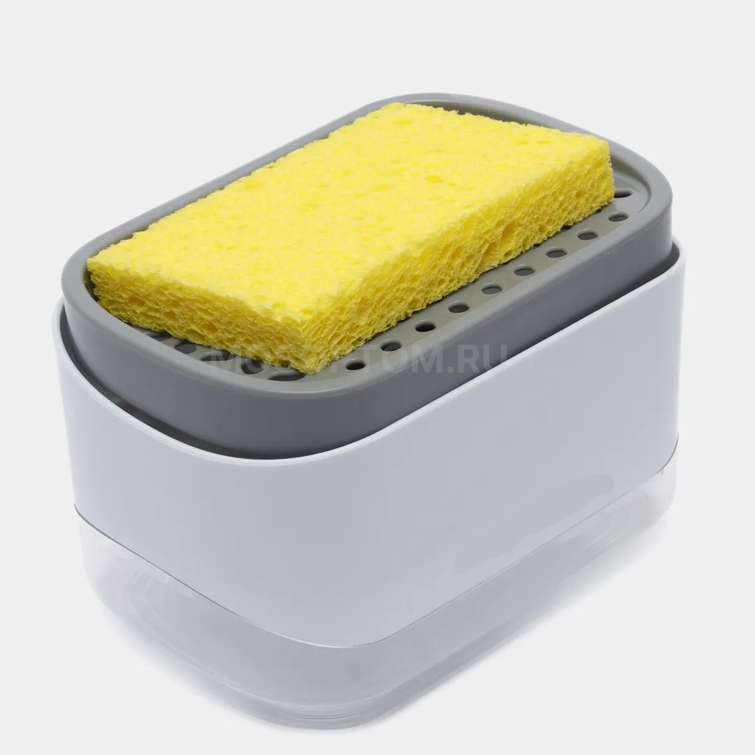 Кухонный диспенсер для моющего средства с местом для губки Soap Dispenser оптом