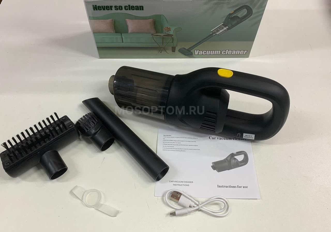 Беспроводной пылесос для сухой и влажной уборки Vacuum Cleaner Never So Clean черный оптом - Фото №2