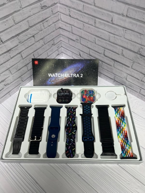 Умные смарт часы подарочный набор Watch Ultra 2 I20 Ultra 2 Max Suit оптом - Фото №3