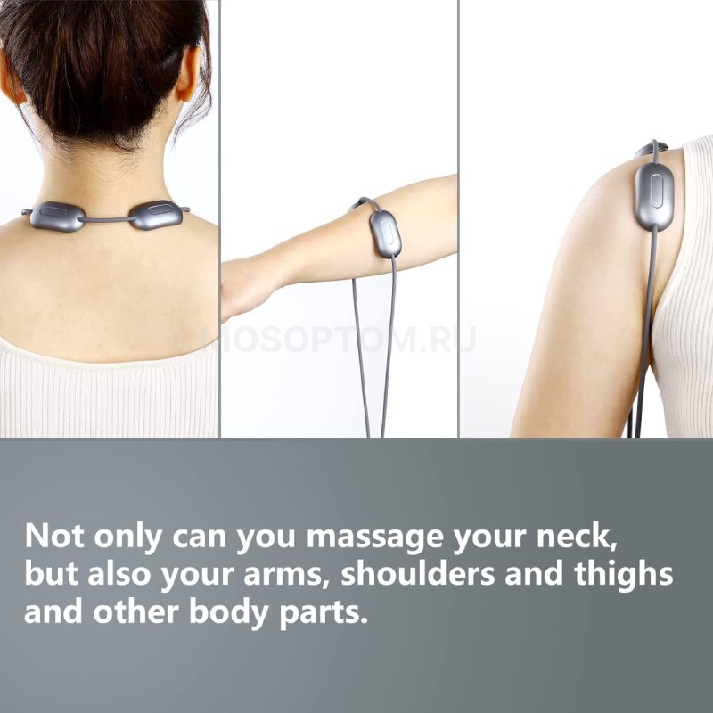 Электрический импульсный массажер для шеи Neck Massage Instrument оптом - Фото №12