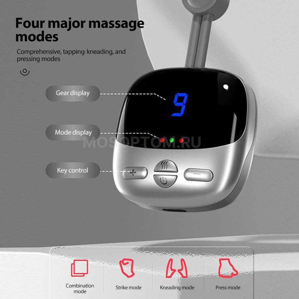 Электрический импульсный массажер для шеи Neck Massage Instrument оптом - Фото №13