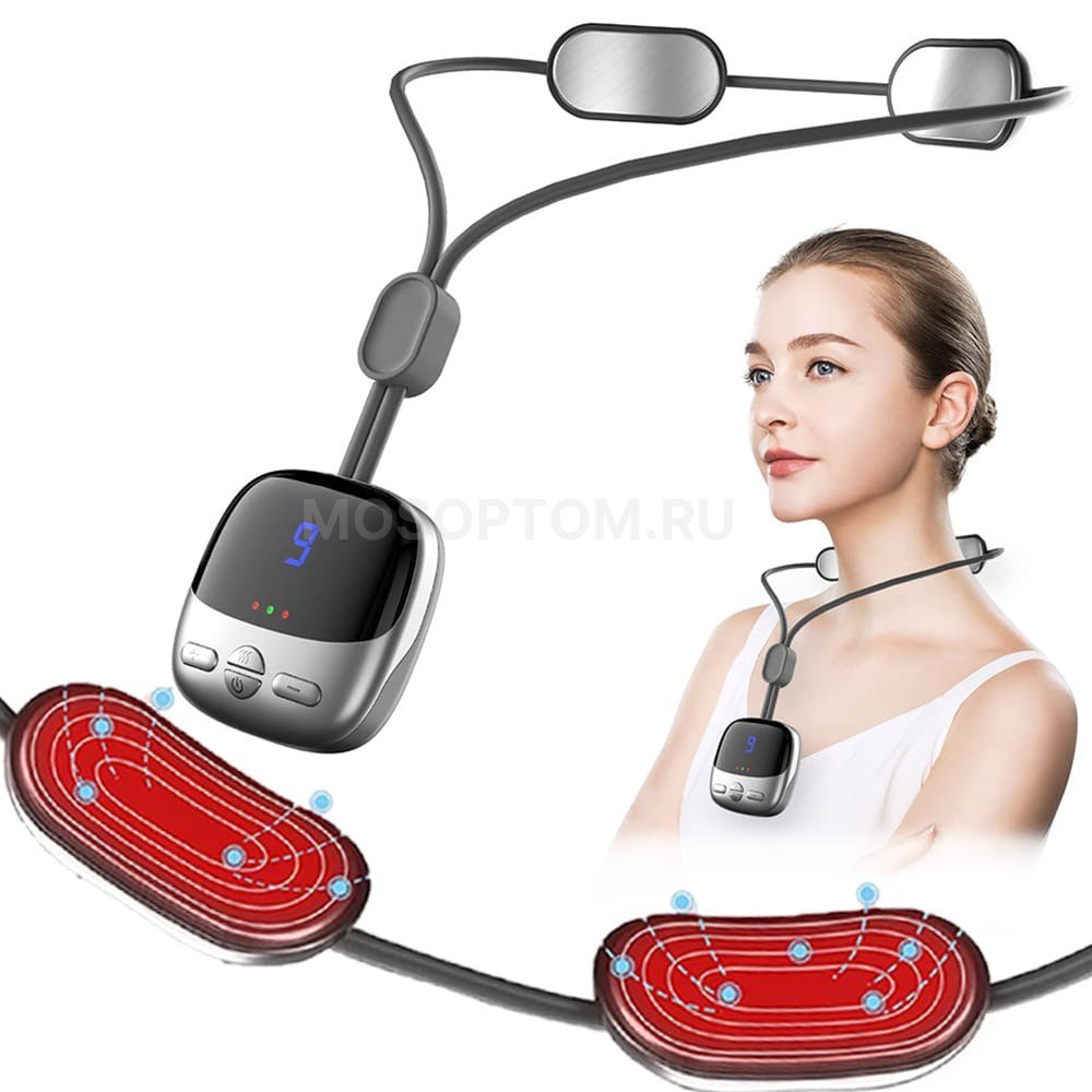 Электрический импульсный массажер для шеи Neck Massage Instrument оптом - Фото №11