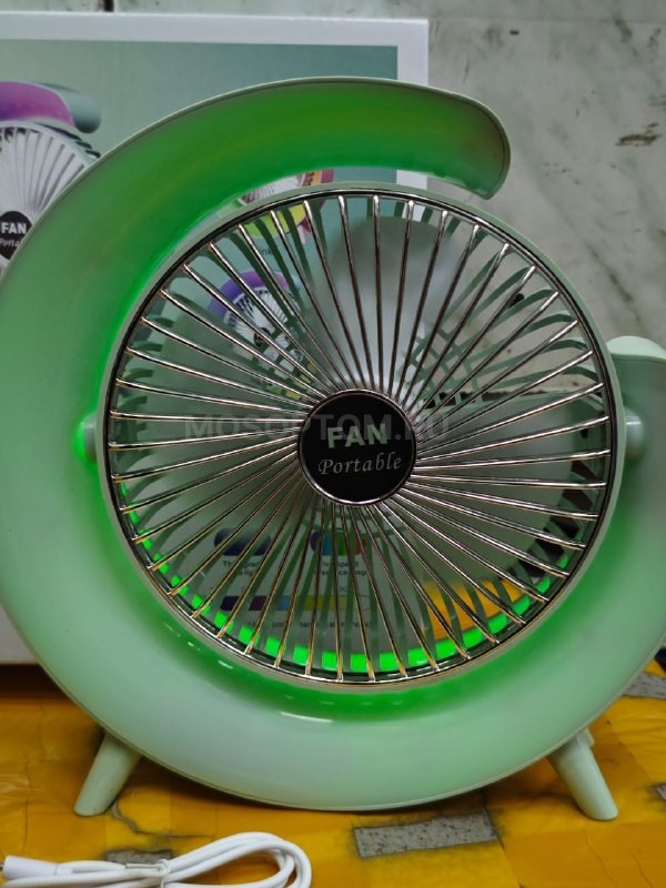 Вентилятор настольный с подсветкой Colorful Desktop Fan оптом - Фото №4