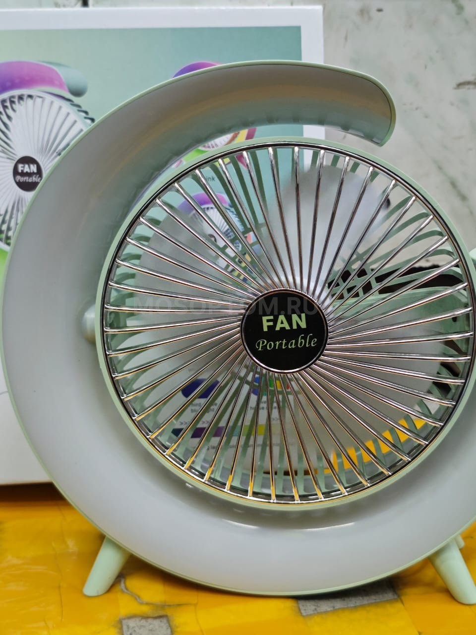 Вентилятор настольный с подсветкой Colorful Desktop Fan оптом - Фото №5