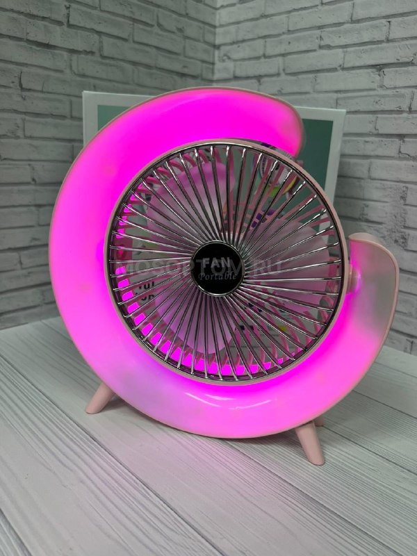 Вентилятор настольный с подсветкой Colorful Desktop Fan оптом - Фото №11