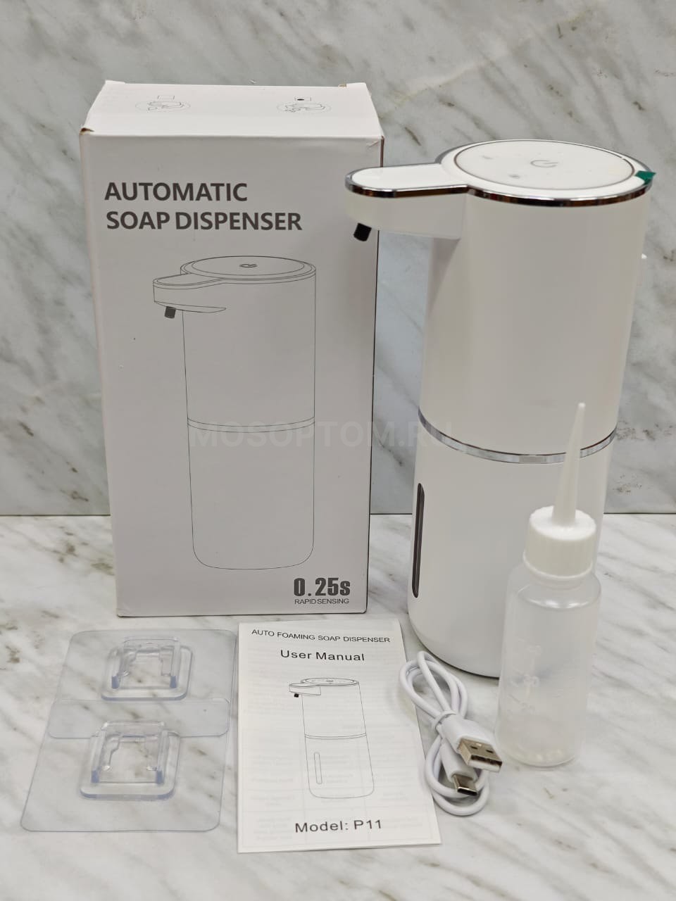 Диспенсер-дозатор сенсорный для мыла-пены Automatic Soap Dispenser P11 оптом - Фото №2