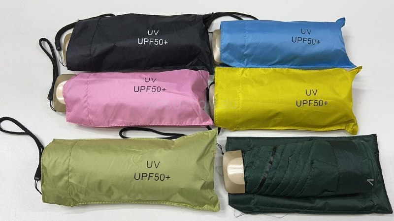 Портативный мини-зонт с защитой от солнца UV UPF50+ оптом - Фото №10