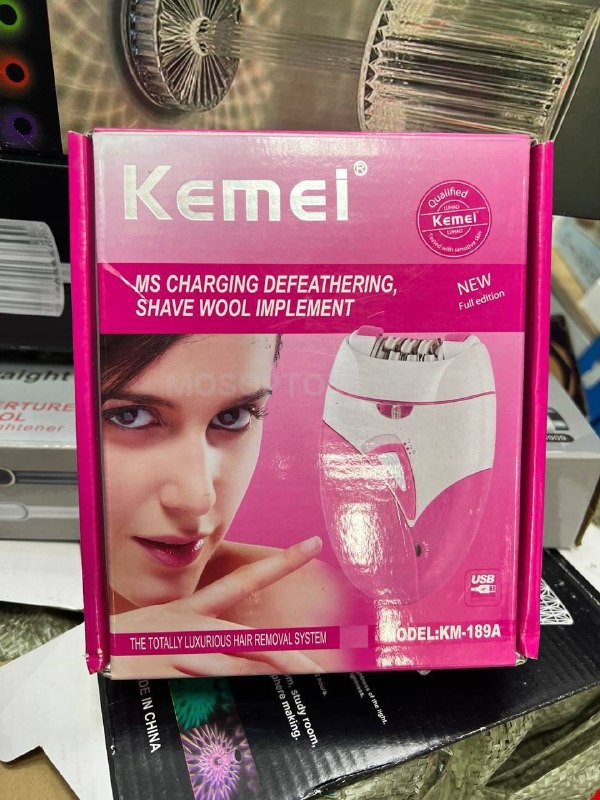 Эпилятор беспроводной для удаления волос на лице и теле Kemei KM-189A оптом - Фото №2