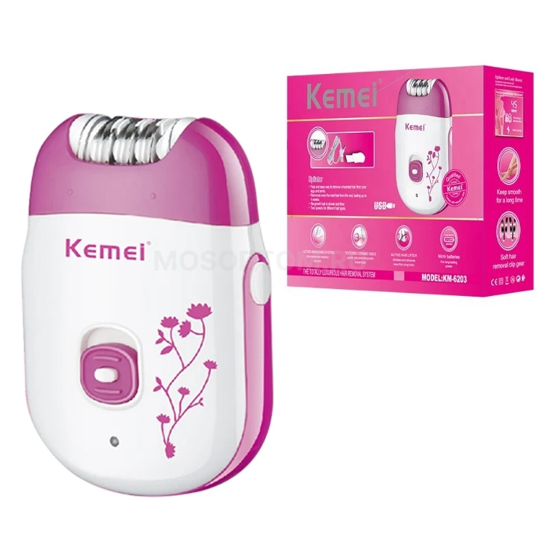Эпилятор для удаления волос на лице и теле Kemei KM-6203 оптом