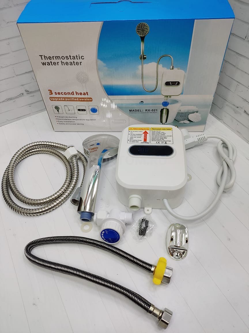 Проточный водонагреватель с душем Thermostatic water heater RX 021 оптом - Фото №2