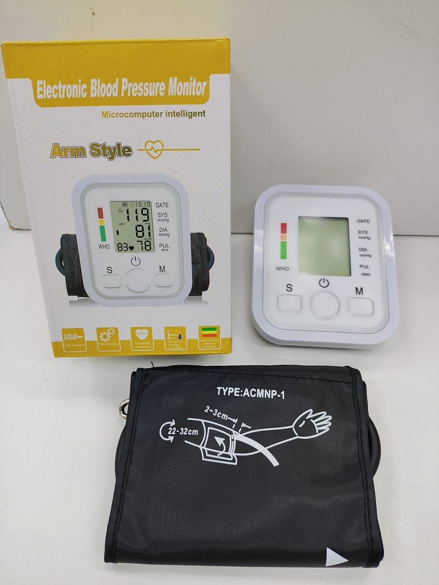 Тонометр цифровой для измерения артериального давления Electronic Blood Pressure Monitor Arm Style оптом - Фото №2