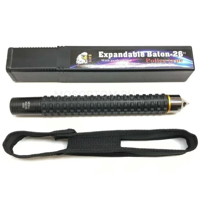 Раскладная телескопическая палка-дубинка для самообороны в чехле Expandable Baton-26 оптом