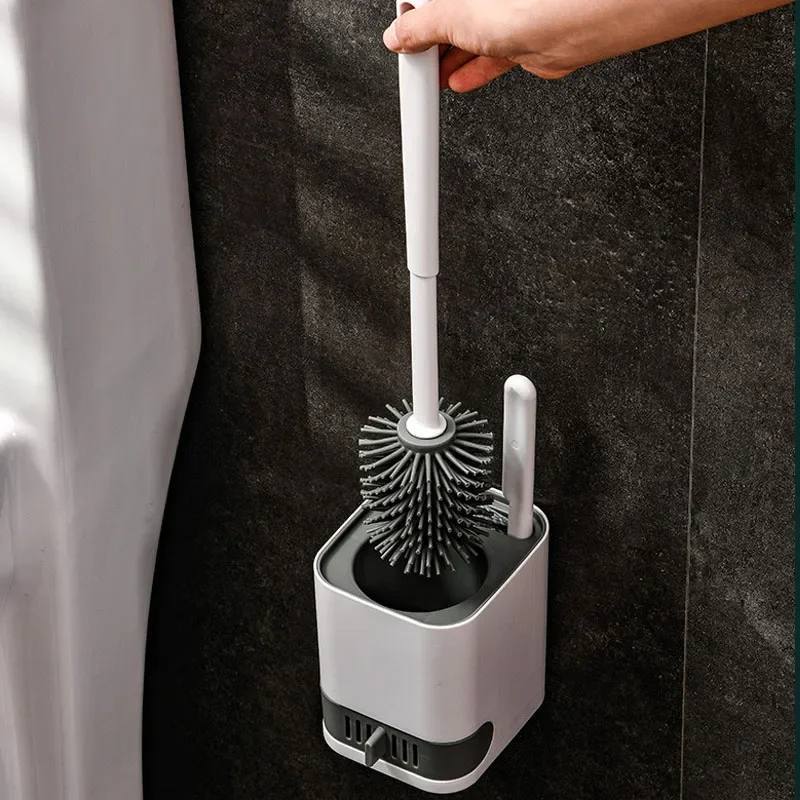 Ершик силиконовый для унитаза с щеткой Toilet Brush 3064 оптом