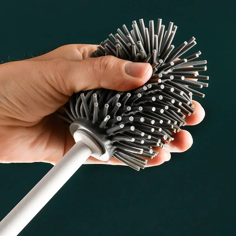 Ершик силиконовый для унитаза с щеткой Toilet Brush 3064 оптом - Фото №4