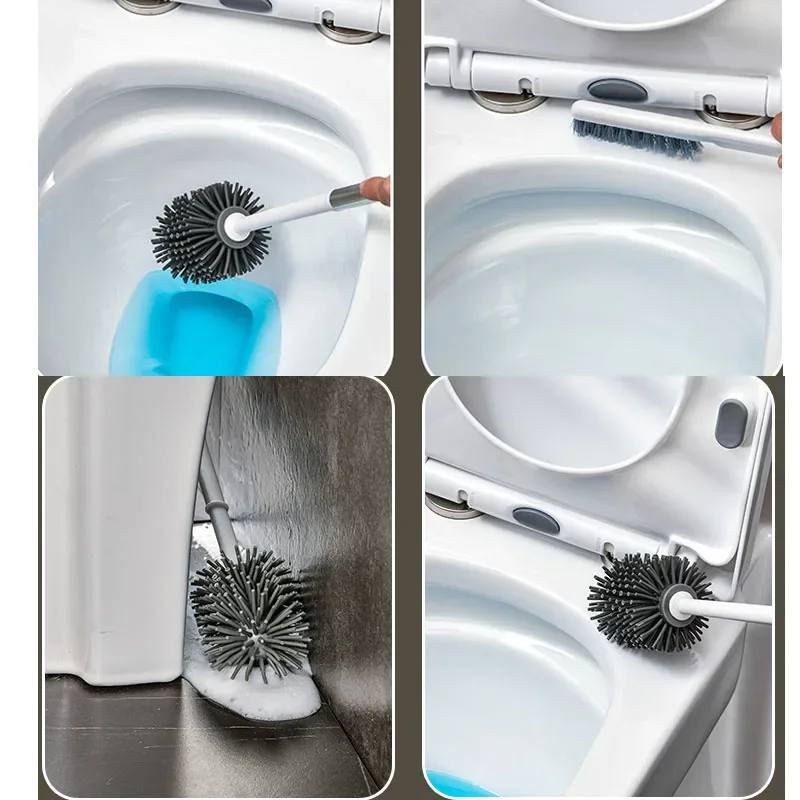 Ершик силиконовый для унитаза с щеткой Toilet Brush 3064 оптом - Фото №5