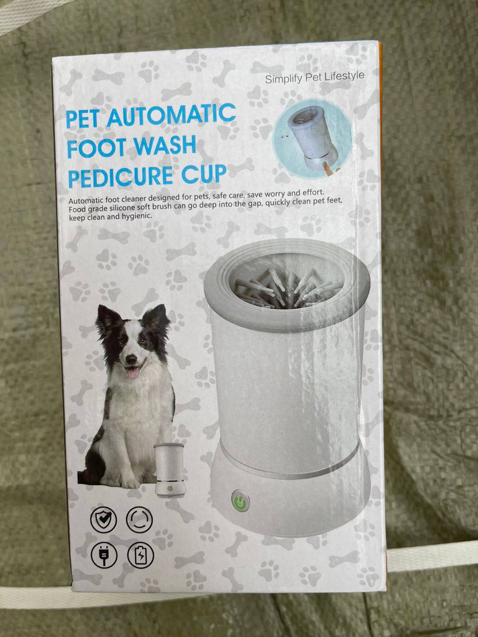 Автоматическая лапомойка для собак и кошек переносная Pet Automatic Foot Wash Pedicure Cup оптом - Фото №2